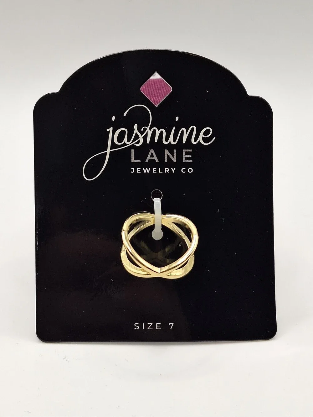 Jasmine Gold Interlocking Knot Ring - Size 7